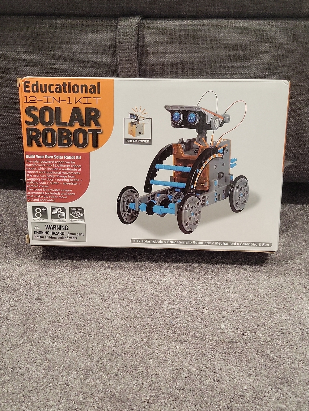 stem Educational 12-in-1 Solar Robot Kit - Blue and Black